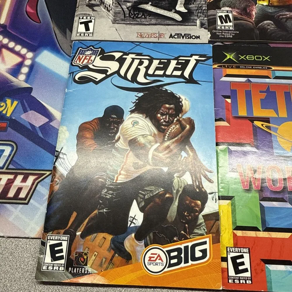 Lot Of 6 Game Manuals NFL Street Tetris Skate Tony Hawk Dead rising